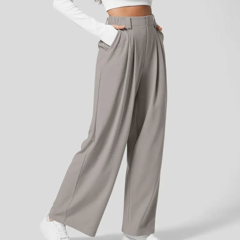 【Creator’S Pick】Halara Flex High Waisted Pocket Wide Leg Waffle Work Pants#Tiktokshopspringglowup