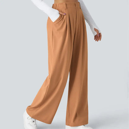【Creator’S Pick】Halara Flex High Waisted Pocket Wide Leg Waffle Work Pants#Tiktokshopspringglowup