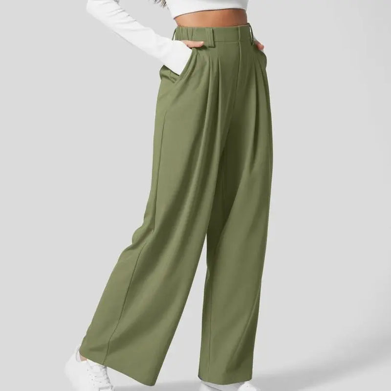 【Creator’S Pick】Halara Flex High Waisted Pocket Wide Leg Waffle Work Pants#Tiktokshopspringglowup
