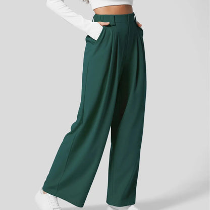 【Creator’S Pick】Halara Flex High Waisted Pocket Wide Leg Waffle Work Pants#Tiktokshopspringglowup