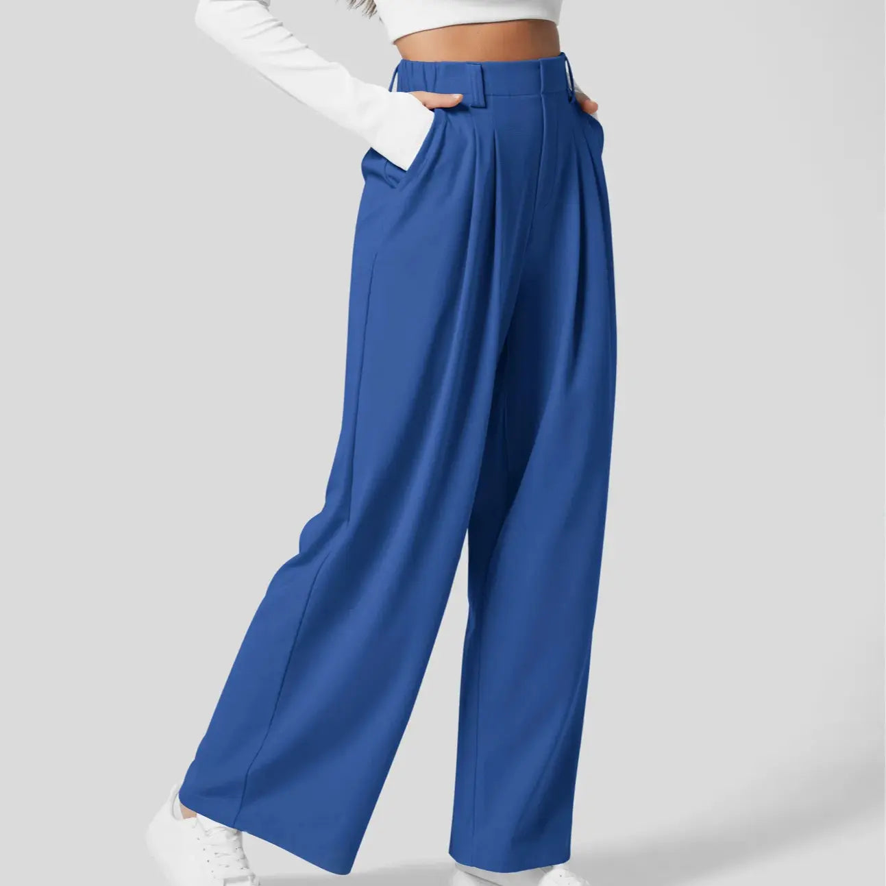 【Creator’S Pick】Halara Flex High Waisted Pocket Wide Leg Waffle Work Pants#Tiktokshopspringglowup