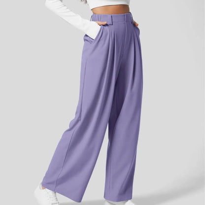 【Creator’S Pick】Halara Flex High Waisted Pocket Wide Leg Waffle Work Pants#Tiktokshopspringglowup